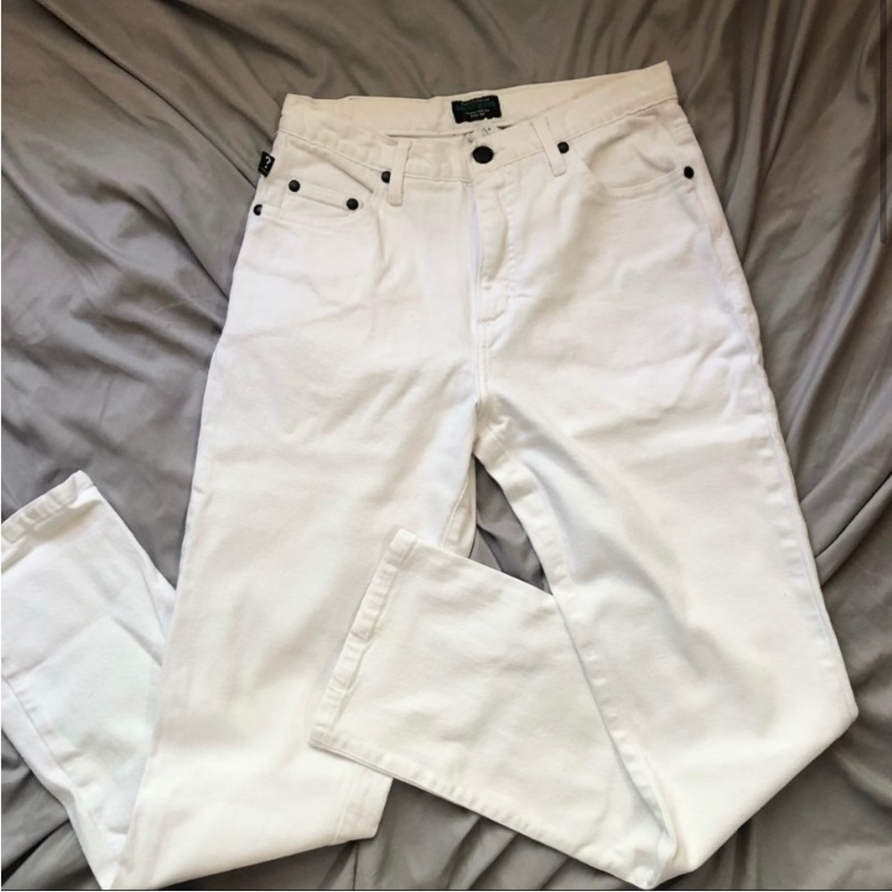 Guess High Waist Vintage White Jeans 31 x 32 White